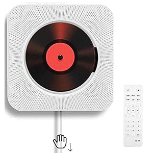 Cd-speler, draagbaar, met bluetooth-HiFi-speakers voor aan de muur, Home-Audio-Boombox met afstandsbediening, FM-radio…