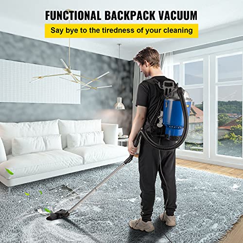 VEVOR Backpack Vacuum, 3.6qt Backpack Vacuum Cleaner, 5IN1
