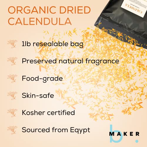 Dried Calendula Whole Flowers 1 Pound Edible Flowers Natural