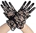 Simplicity Women's Vintage Sheer Floral Lace Wrist Length Gloves