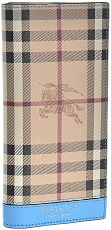 Amazon Burberry バーバリー 財布 メンズ Must Buy 2つ折り長財布 クラシックチェック ライトブルー 並行輸入品 財布