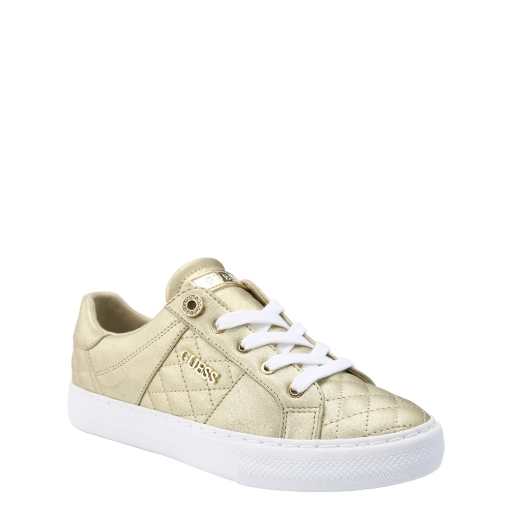 Guess Women's Loven Sneaker, Gold, 11 Image