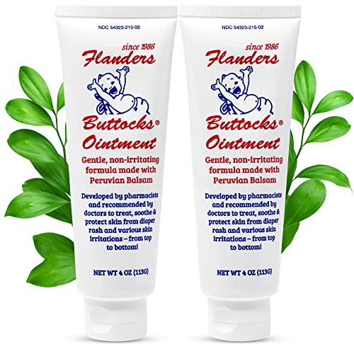 Flanders Buttocks Ointment Diaper Rash Cream for Treatment and