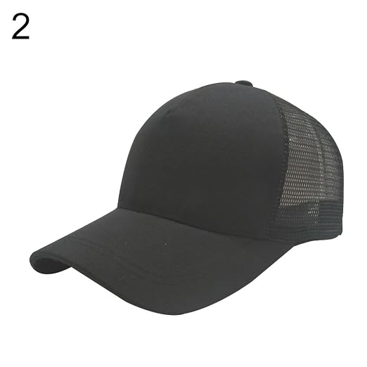 Ink2055 Rear Opening Ponytail Holder Baseball Cap Women Ladies