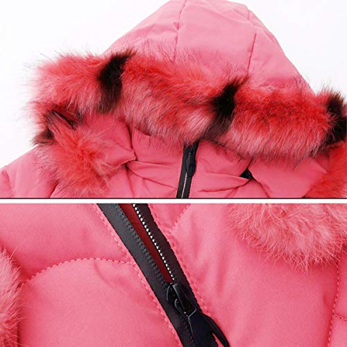 KELUOSI 3-12 Jaar Meisjes Winterjas Donsjas Jassen Warme Kleding met Capuchon - Afbeelding 6