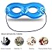 Fitglam Pure Silk Sleep Mask + Reusable Cold/Hot Therapy SPA Gel Eye Mask Set - Improve Sleeping, Alleviate Puffy, Swollen Eyes, Fatigue, Headache and Tension - Best Eye Mask for Men Women (Black)