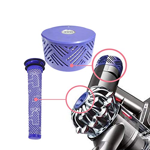 8 PreMotor Filter & 2 PostMotor HEPA Filter kit for Dyson V6 Absolute