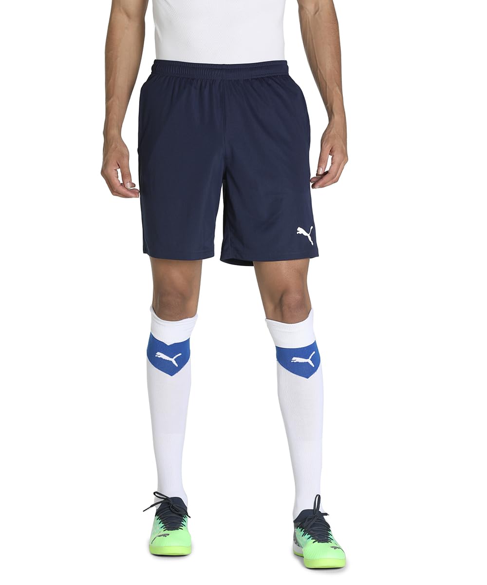 PUMA Men's Teamrise Training Knitted Shorts, Peacoat-puma White, 3XL UK