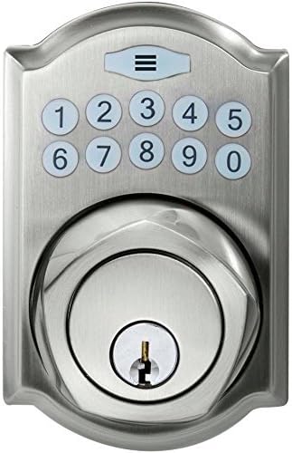 Defiant Spin To Lock Electronic Deadbolt bolt Nickel