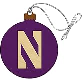 GRAPHICS & MORE Northwestern University Primary Logo Wood Christmas Tree Holiday Ornament