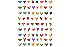 XPRESSIONDECALS Country Hearts Galore - 39906 - Ceramic Decal - Enamel Decal - Glass Decal - Waterslide Decal - 3 Different Size Sheet (Images) to Choose from. Choose Either Ceramic (Enamel) or Glass Fusing Decals
