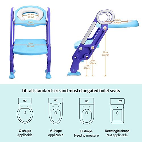 image for mailin Adjustable Potty Training Seat,Toilet Training Seat with Non-Sl