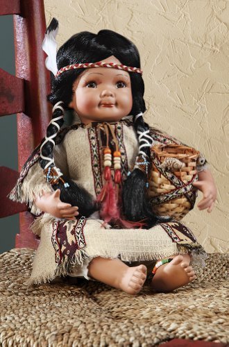 Collections Etc Indian Southwest Collectible Porcelain Doll by Collections Etc