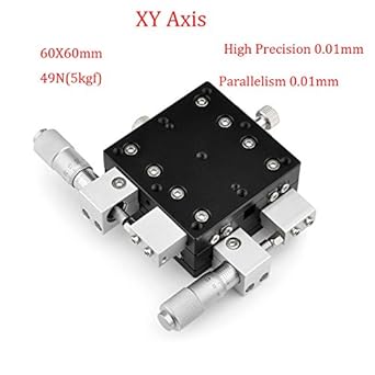 Xy Axis Linear Translation Stage Positioning Linear Stage Bearing Tuning Platform Sliding Table 60x60mm Amazon Com Industrial Scientific