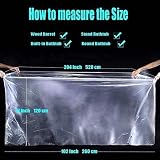 AUSAULAC Disposable Bathtub Liner 102x47 Inch Large Plastic Bath Cover Bag view 7