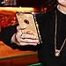 OCYCLONE iPhone 6s Case, iPhone 6 Case, Cute Glitter Luxury Bling Diamond Rhinestone Bumper with Ring Grip Kickstand Protective Thin Girly Gold iPhone 6s Case/iPhone 6 Case for Women Girl - Gold