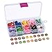 Sunmns 300 Pieces Thumb Tacks Colored Push Pins, Round Head Thumbtack, Steel Points 3/8 Inch, 10 Colors