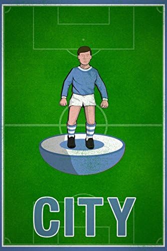 Laminated City Football Soccer Sports Art Print 24 x 36in