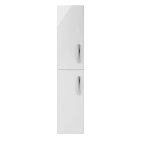 Bathroom Furniture 1450mm Wall Hung Tall Boy Unit 1 Door Bathroom