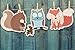 Woodland Creatures Party Supplies | Nursery and Baby Shower Decorations | Set of 6 HEAVY Card Stock Figures | LARGE, DURABLE and REUSABLE