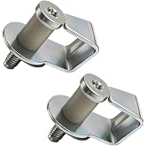 38448 Door Latch Striker Bolts E9AZ5422008A Replacement 2Set | for Ford F100 F150 F-150 F250 F-250 F350 F450 E100 E150 E250 E350 Mustang Lincoln Mercury 1980-1997