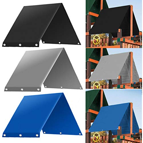 TANCHEN Playset Canopy Replacement, 52inches x 90inches Outdoor Swingset Shade Kids Playground Roof Canopy Waterproof Cover Replacement Tarp Sunshade