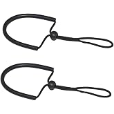 TONELIFE (Pack of 2pcs Locking Wrist Lanyard Safe Straps Safety Rope Wrist Cable for Connect Scuba Diving Lights,Camera,BCD,Speargun etc,Waterproof Camera Float Hand Lanyard,Wrist Lanyard Strap