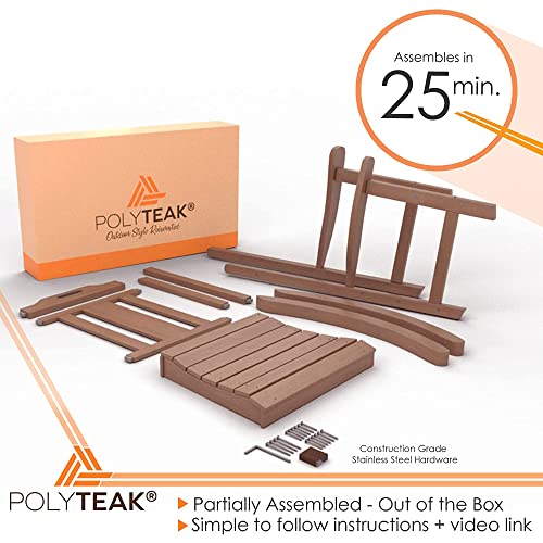 PolyTEAK Porch Rockers Collection Poly Lumber Wood Alternative All
