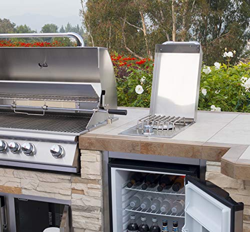Bull Outdoor Products 60009 Stainless Steel Single Side Burner, Natural Gas
