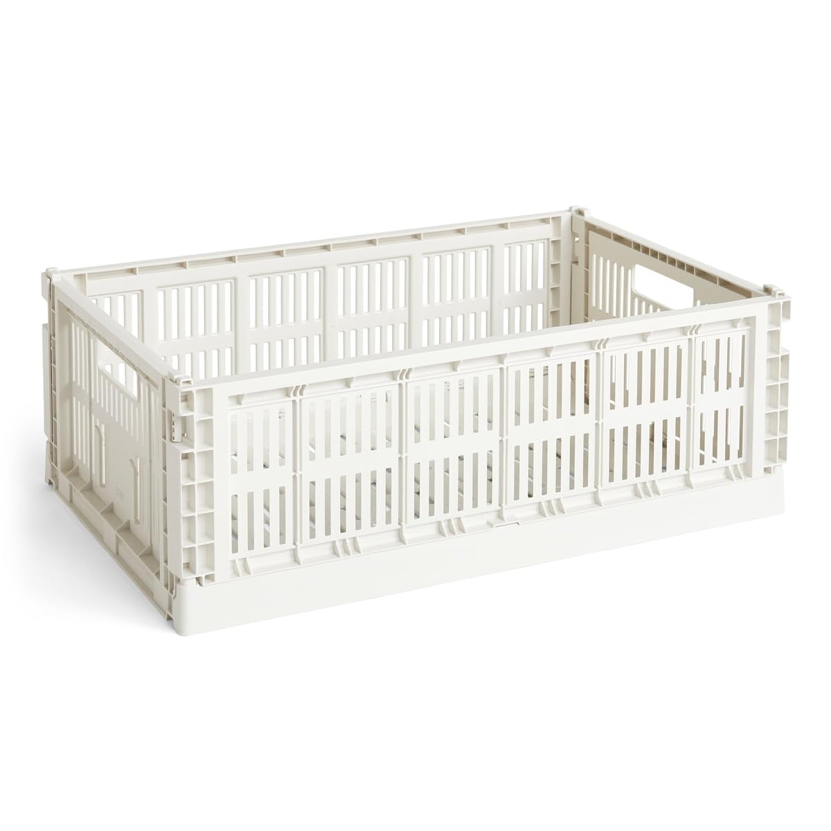 HAY Colour Crate 541466 Transport Box L Recycled Polypropylene White Dimensions: 34.5 cm x 53 cm x 18.5 cm