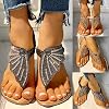 Sandals-for-Women-FlatRhinestone-Flat-Sandals-Flip-Flops-with-Crystal-Shoes-for-Summer-Beach-Holiday