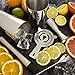 Boston Cocktail Shaker Set - Professional Bar Drink Mixing Supplies - Ultimate Collection Bartender Muddler Kit, Stainless Steel Martini Shakers, Gold with Black Velvet Sleeve