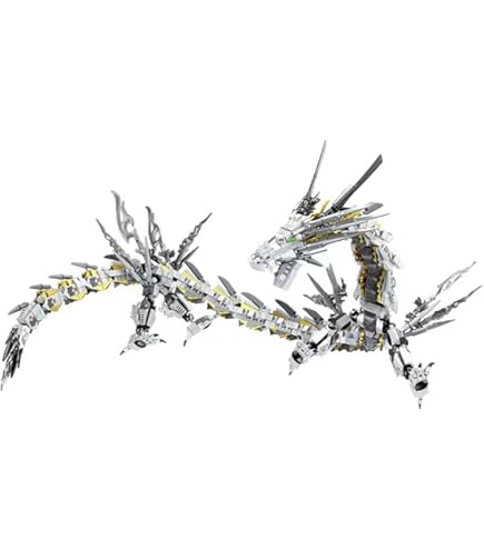 Amazon.com: HONLANCH Grayish White Mechanical Lion Building Blocks