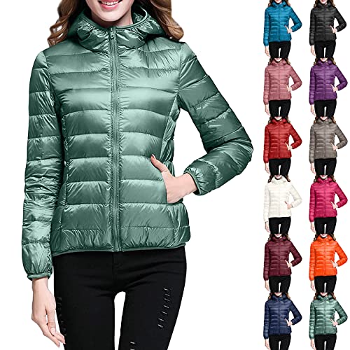 peiaclkde Quilted Jacket For Women Uk Lightweight Down Jacket Women Packable Puffer Jackets Zip Up Padded Coats Plain Short Coat Waterproof Without Hooded Coat Ladies Body Warmer Winter Warm Outwear