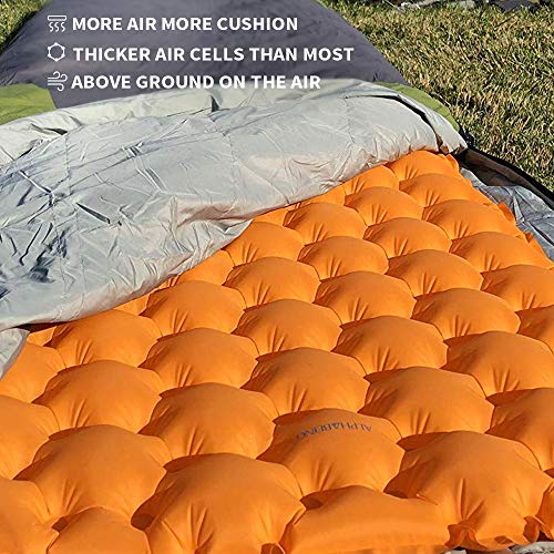 AlphaBeing Camping Sleeping Pad for Backpacking, Hiking, Ultralight Inflatable Air Mattress Waterproof Compact Sleep Mat - Thumbnail 4