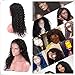 Suerkeep Deep Wave Lace Front Wigs 150% Density Glueless Brazilian Virgin Human Hair Lace Frontal Wig With Baby Hair (14, Natural Color)