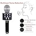 Karaoke Microphone Wireless With Bluetooth Speaker - Instagram 5000+Likes iPhone Android PC Smartphone Portable Handheld Microphone for Singing Recording Interviews or Kids Home KTV Party