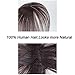 Stamped Glorious Real Human Hair Clip on Bangs Topper 3D Hand Made Air Bangs Crown Wiglet Hairpieces for Women(Auburn)