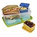Fit & Fresh Insulated Bento Box Lunch Kit, Woodstock