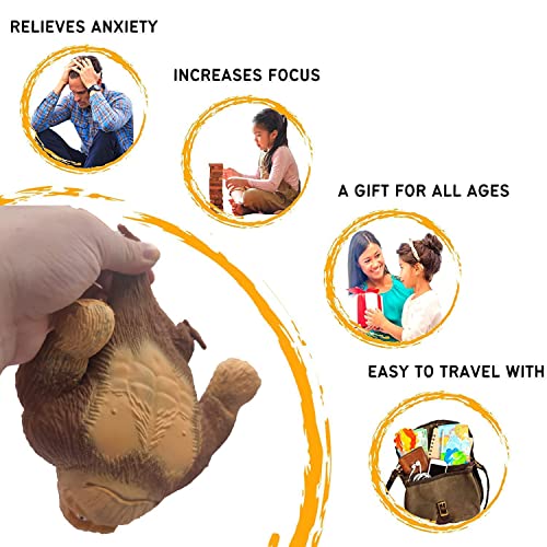 ZBLL Stretch Gorilla Figure Latex Monkey Gorilla Toys, Gorilla Stress