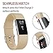 POY Replacement Bands Compatible for Fitbit Charge 2, Classic & Special Edition Sport Wristbands, Small Tan, 1PC