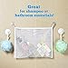 Pikababy Bath Toy Organizer, With 2 Extra Strong Suction Hooks, Includes 3M Stickers, Safe Non-Toxic Polyester, The Perfect Storage Bag,Premium Quality Mesh Basket For Toddlers and Kids Toys,Large net