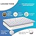 LEISURE TOWN Twin XL Mattress Pad Fitted Quilted Cotton Mattress Cover Cooling Soft Pillow Top Mattress Topper with Down Alternative Filling Mattress Protector with 8-21 Deep Pocket (39x80 White)