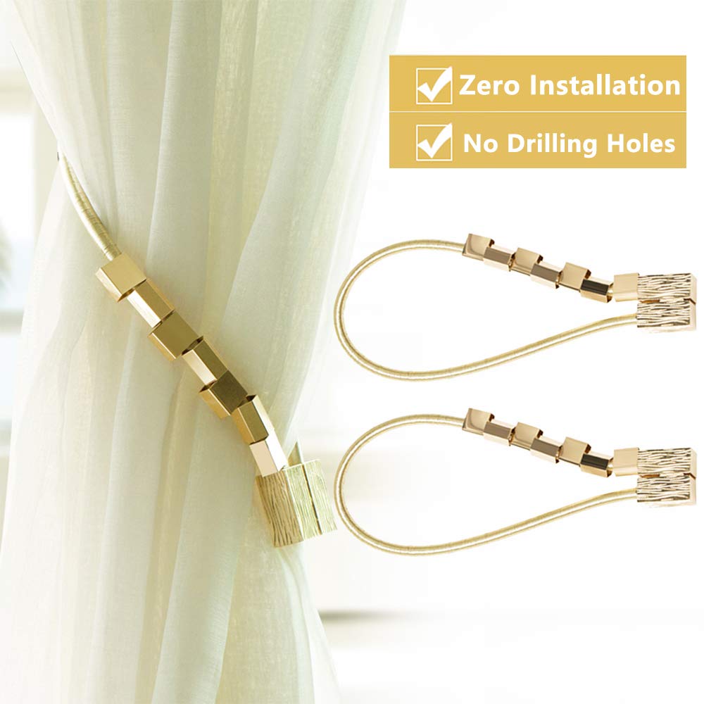 Fermatenda Magnetico 4 Pezzi - Fibbie Per Tende Con Magnete, Decorazione Per Casa E Ufficio