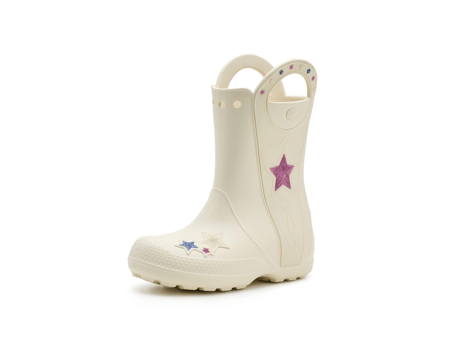 Crocs Unisex Kids Handle It Rain Boots (Big Kid/Little Kid) Western Summit White 6 Big Kid Medium Image