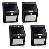 [Larger Version 16LED with Push-button Switch] Outdoor Solar Motion Lights-Built in 2200mah Rechargeable Lithium Battery-Motion Sensor Activated-For Patio Deck Yard Garden Home,2 Modes