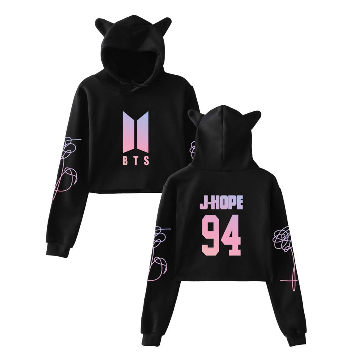 jungkook pink off hoodie