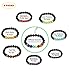 Thunaraz 8 Pack Chakra Bracelet for Women Men Natural Stone Stretch Bracelets Yoga Reiki Prayer Beads Lucky Bracelet