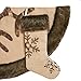 Valery Madelyn 48 inch Woodland Burlap Christmas Tree Skirt Decorations with Snowflake and Faux Fur, Themed with Christmas Tree Decor (Not Included)