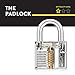 GREYFOX Transparent Cutaway Lock Decoration/Play Set Kit. With Clear Padlock, Blade Lock, Cylinder Lock & Sleek “Spy Practice Play” Storage Case. Unique Christmas/Birthday Gift Idea For Men.